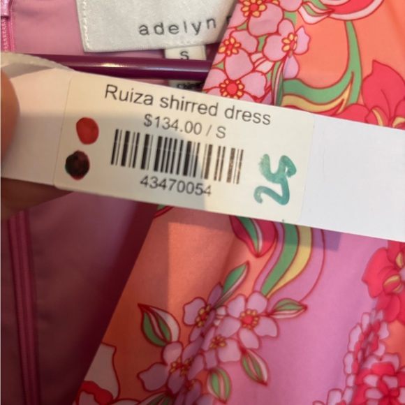 Adelyn Rae Pink Floral Ruched Mini Dress - Picture 4 of 4